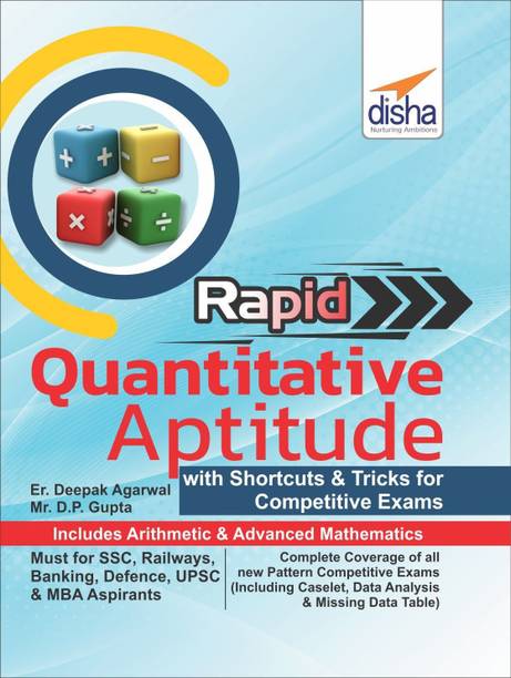 Rapid Quantitative Aptitudebook of Shortcuts & Tricks for Competitive Exams  - Includes Airthmetic & Advanced Mathematics 1 Edition