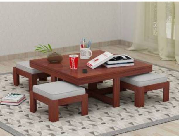 Satkar Wood Furniture Solid Wood Coffee Table