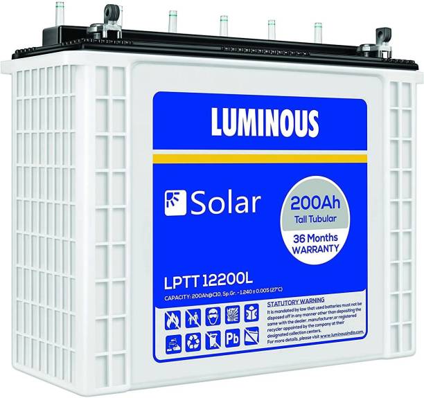 LUMINOUS Solar LPTT 12200L Tubular Inverter Battery