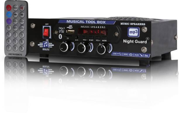 Night Guard USB Fm/Mp3 Multimedia Speaker with Bluetooth & Remote Supports AUX-SD Card FM Radio 80 W AV Power Receiver