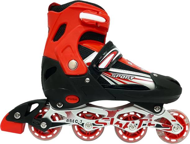 LAVNI Premium Quality Inline Skates Size Adjustable s Aluminum-Alloy In-line Skates In-line Skates - Size Free  UK