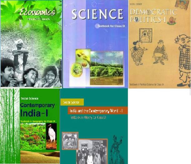 NCERT Books Set (SCIENCE AND SOCIAL SCIENCE COMPLETE BOOK) For Class 9 (English Medium) Set Of 5 Books Paperback ( NCERT )