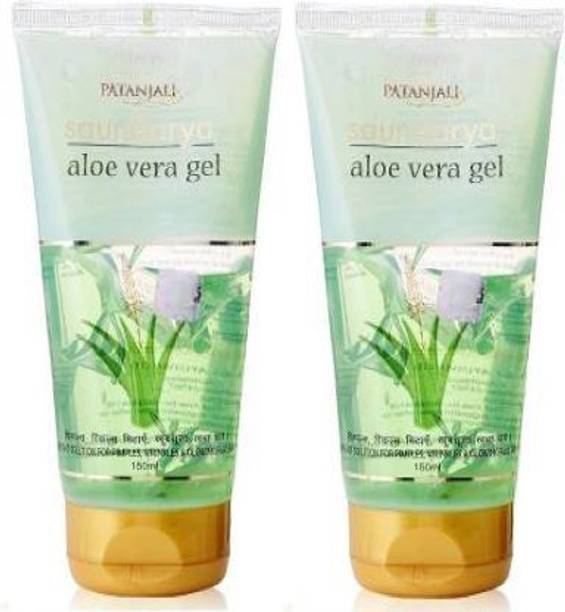 PATANJALI Saundarya Aloevera Gel COMBO(150mlX2=300ml) Face Wash