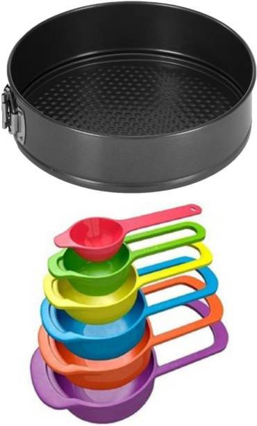 NEON CLOUD 2 KG CAKE MOULD, COLORFUL MEASURING SPOONS Kitchen Tool Set