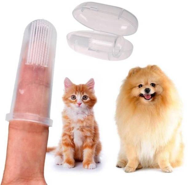 Jariso Oral Care Pet Finger Toothbrush for Dog and Cat, Pack of 2 Pet Toothbrush Pet Toothbrush