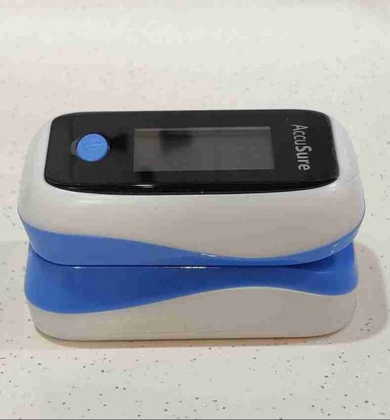 AccuSure Finger Tip Pulse Oximeter with LED Display and Auto Power Off Feature (Blue and White) Pulse Oximeter Pulse Oximeter