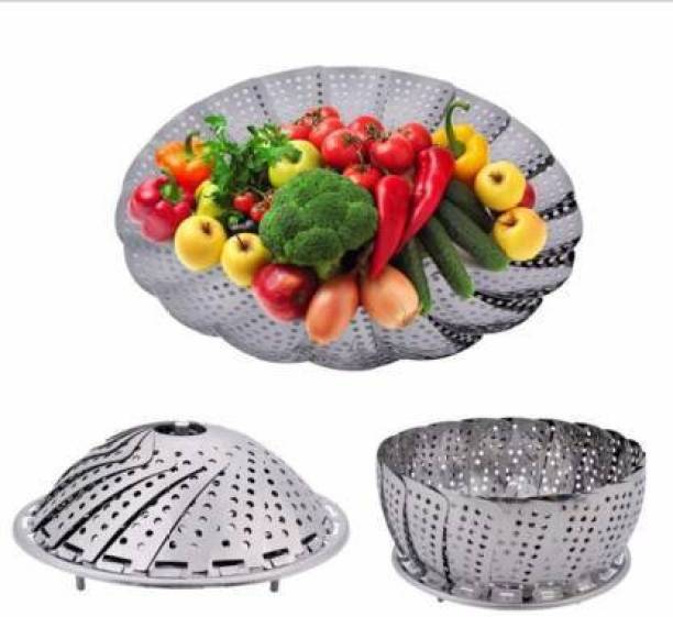 PUHBRHY Adjustable Vegetable Steamer Basket/Tray|Collapsible Stainless Steel Instant Pot Stainless Steel Steamer