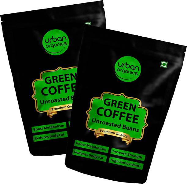 Urban Organics Combo of 2 Green Coffee Beans for Weight Loss fast Unroasted Arabica Natural Immunity Booster (200 gram each) Coffee Beans