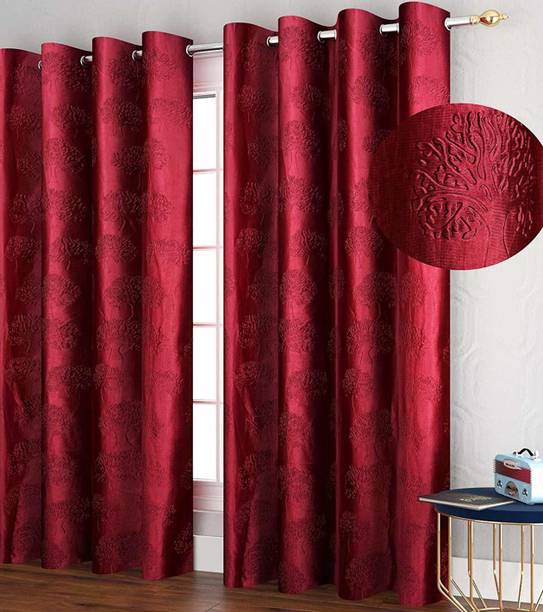 SB Textiles 213 cm (7 ft) Polyester Room Darkening Door Curtain (Pack Of 2)