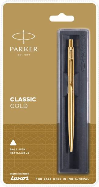 PARKER Classic Stainless Steel Gold Ball Pen