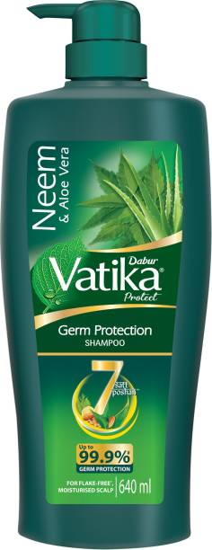 Dabur Vatika Germ Protection Shampoo - Provides Upto 99.9% Germ Protection