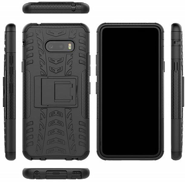 Prolike Back Cover for LG G8X ThinQ ,Kickstand Heavy Duty Rugged Shield Shockproof Armor Rugged Case