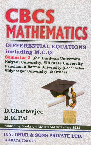 CBCS Mathematics Semester 2 (BURDWAN, WEST BENGAL STATE, KALYANI, VIDYASAGAR And PANCHANAN BARMA University)