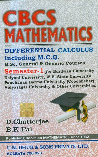 CBCS Mathematics Semester 1 (BURDWAN, WEST BENGAL STATE, KALYANI, VIDYASAGAR And PANCHANAN BARMA University)