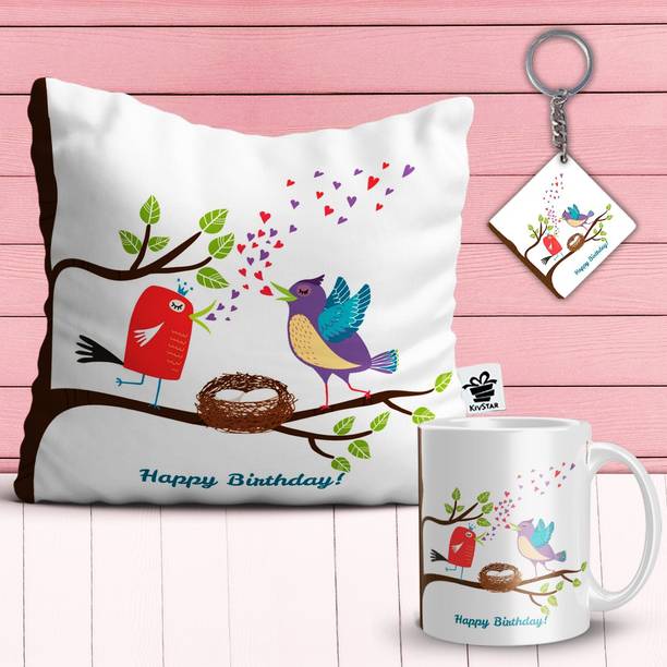 KivStar Cushion, Mug, Keychain Gift Set