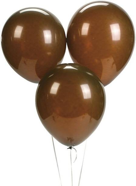 Wonder Solid Party Decoration Balloons for Brown theme Birthday Party AIR or HELIUM - Set of 90 Balloon
