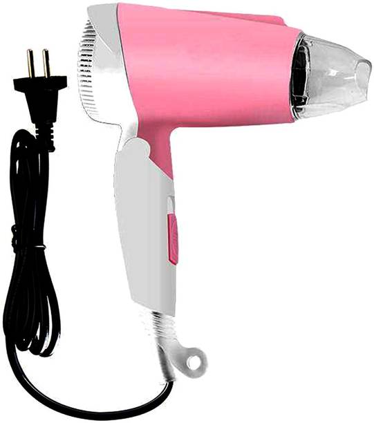 JPRO Pink Foldable Hair Dryer with Cold & Hot Air Function for Men & Women Hair Dryer