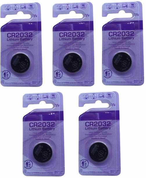 genuinebattery CR2032 coin 3volt battery, 5 Batteries  Battery