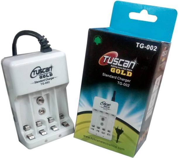 TUSCan Gold Battery Charger For AA,AAA and 9V batteries TG002  Camera Battery Charger