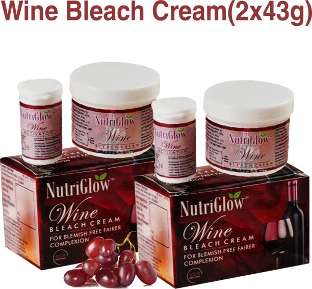 NutriGlow Wine Bleach Cream (pack of 2)