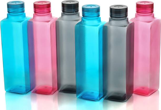 Romax QUALITY PRODUCTS SQUARE WATER BOTTLE SET OF 6 1000 ml Bottle