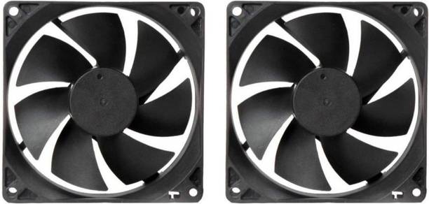 CyberSupreme Pack of 2 DC 12V Cooling Fan for DIY Incubator Cabinet & PC Case 3 inch Cooling Fan for PC Case CPU Cooler