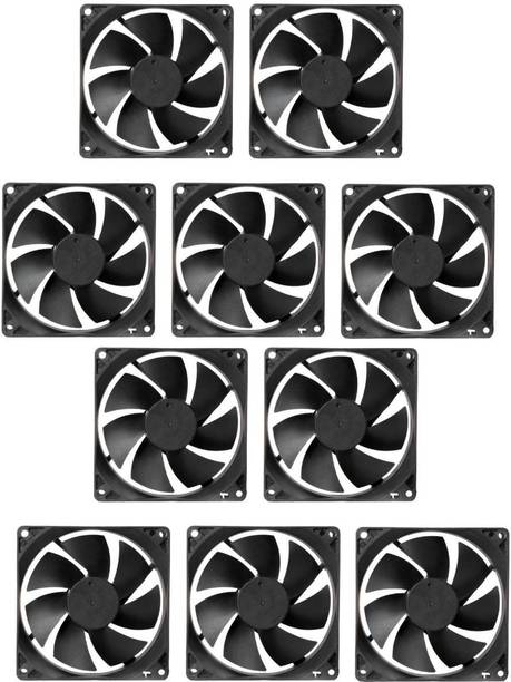 CyberSupreme Pack of 10 DC 12V Cooling Fan for DIY Incubator Cabinet & PC Case 3 inch Cooling Fan for PC Case CPU Cooling Fan Cabinet Cooler