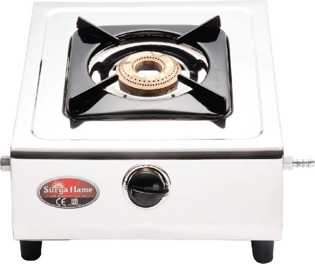 Suryaflame 1B Capri (BB) NA (ISI MARKED CE MARKED) and Doorstep Service Stainless Steel Manual Gas Stove