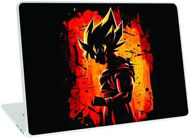 Galaxsia Goku Vinyl Laptop Skin/Sticker/Cover/Decal vinyl Laptop Skin Compatible for 15.6 inch
