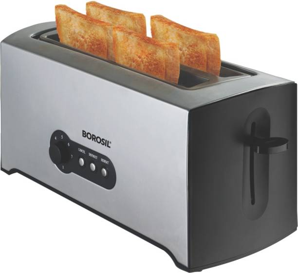 BOROSIL KRISPY 4 SLICE POP-UP TOASTER 1500 W Pop Up Toaster