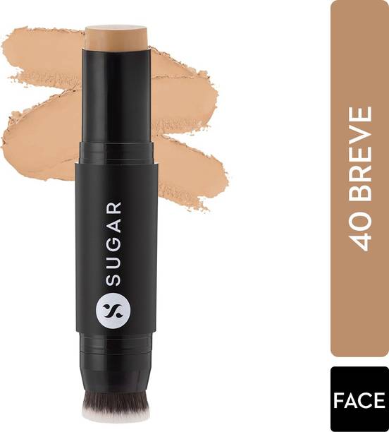 SUGAR Cosmetics Ace Of Face Foundation Stick With Inbuilt Brush  Foundation