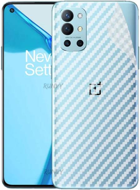 mtool Oneplus 9r (Back + Camera)Soft Ultra -Thin 3D Slim Perfect Fit Clear Carbon Fibre Wrapping Vinyl Wrap Skin Sticker Back Protector Guard not Case and Cover Mobile Skin