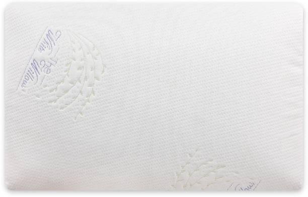 The White Willow Soft Ultra Slim Ventilated Active Memory Foam, Air Solid Sleeping Pillow Pack of 1