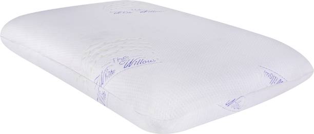 The White Willow Queen Size Neck and Back Pain Relief Ventilated Active Memory Foam, Air Motifs Sleeping Pillow Pack of 1
