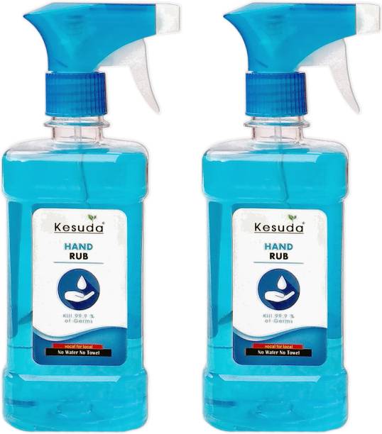 KESUDA 1 liter advanced alcohol base hand sanitizer spray 2pcs(1L+1L) Hand Rub Bottle