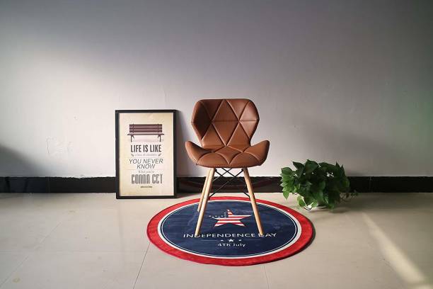 Finch Fox Eames Replica Faux Leather Dining Chair/Cafe Chair/Side Chair/Accent Chair Leather Living Room Chair