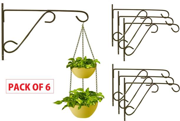 BlessYou Wall Bracket Hanging Holder- Black Plant Container Set Plant Container Set