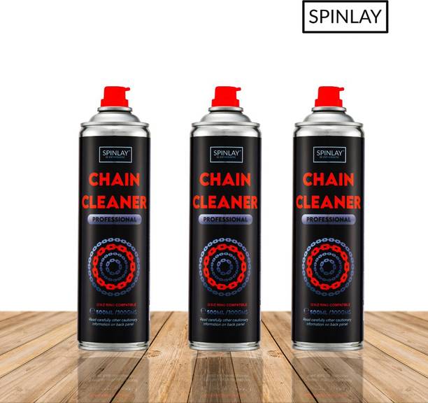 SPINLAY Pack of 3 Chain Cleaner Chain Oil