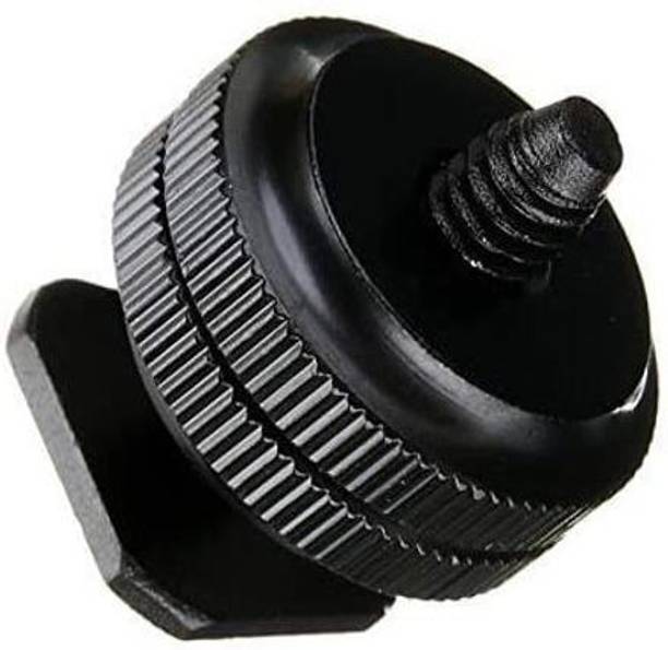 ZINROX Camera Hot Shoe With 1/4" Mount Adapter, Flash Shoe Mount for DSLR Camera, Led Light etc. Flash Shoe Adapter