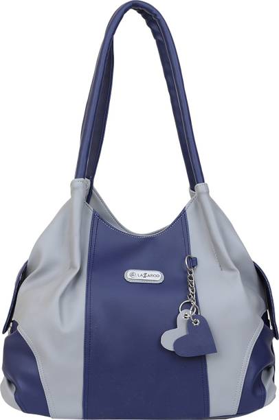 Women Grey, Blue Shoulder Bag - Regular Size