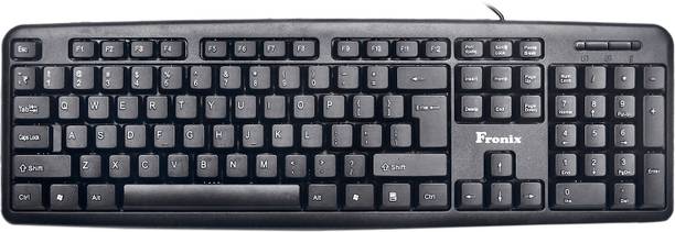 fronix FKB101 Wired USB Standard Multi-device Keyboard Compatible with Desktop, Laptop, Mac