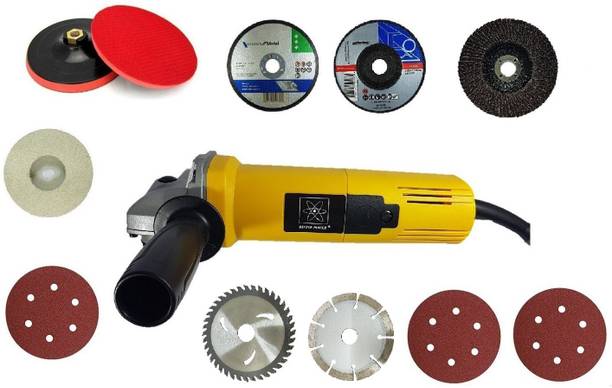 Qualigen DIVINE 4 inch 850W angle grinder machine with multiple accessories Grinding Machine Metal Polisher Metal And Stone Cutting,Sanding Polishing Angle Grinder