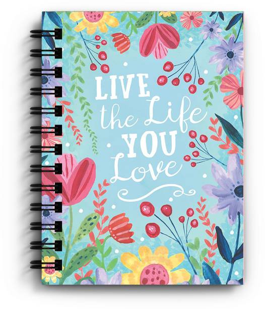 DI-KRAFT Office & Home use notebook spiral diary (6*8 Inch) A5 Diary Unruled 160 Pages