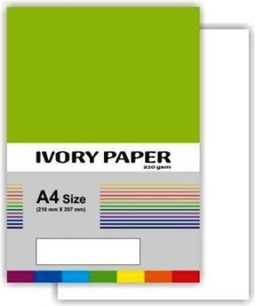ROYALSHOP A4 SIZE 25 IVORY SHEETS UNRULED A4 210 gsm A4 paper