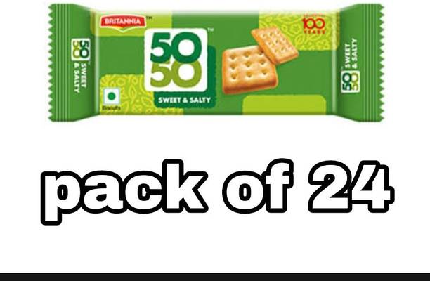 BRITANNIA 50-50 salted biscuits ( 24 × 44 gm) Salted Biscuit