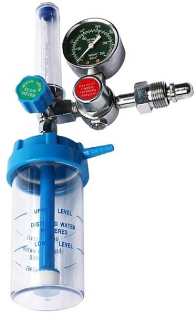 TXOR OXYGEN FLOW METER WITH HUMIDIFIER BOTTLE AND VALVE Wall Mount Oxygen Cylinder Holder