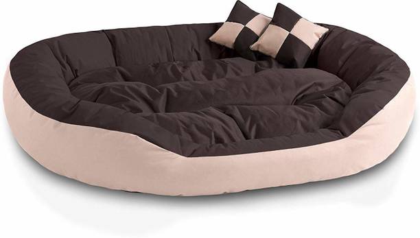 Little Smile Ultra Soft Ethinic Designer Bed for Dog and Cat Export Quality,Reversible Super Soft XXXL Pet Bed