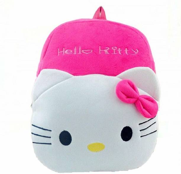 Afya Hello Kitty Soft Toy School Bags for Kids Plush Bag (Pink, Pack of 1) Plush Bag