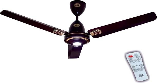 AGE MN120 DELUXE+ BLDC Ceiling Fan with LED Light 1200 mm BLDC Motor with Remote 3 Blade Ceiling Fan