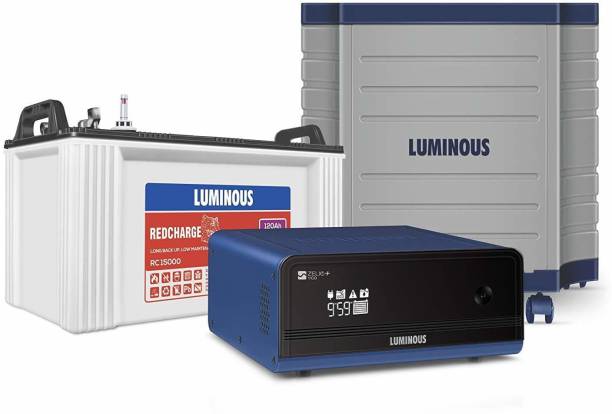 LUMINOUS Zelio 1100 + Rc15000 Tubular Battery+ Trolley Tubular Inverter Battery